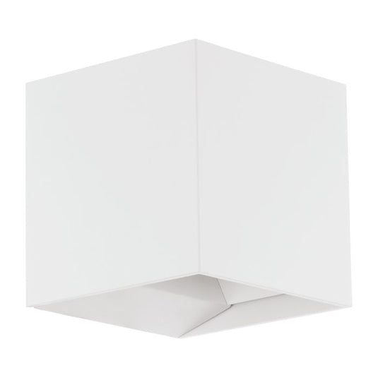 Aplique de Exterior LED com Corpo Quadrado em Alumínio Branco CALPINO EGLO