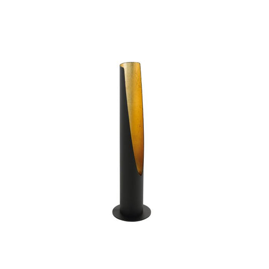Candeeiro de Mesa LED Tubular Preto e Dourado BARBOTTO EGLO