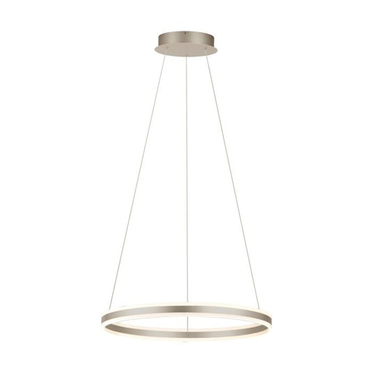 Candeeiro de teto LED com anel metálico champanhe TONARELLA EGLO
