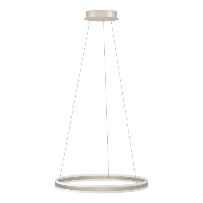 Carregue imagem no visualizador da galeriaCandeeiro de teto LED com anel metálico champanhe TONARELLA EGLO
