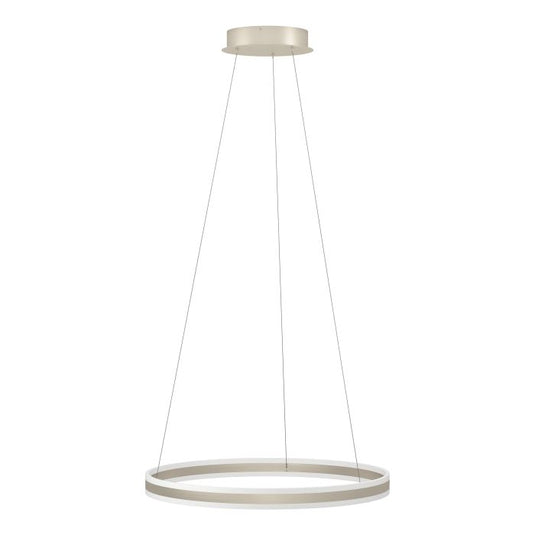 Candeeiro de teto LED com anel metálico champanhe TONARELLA EGLO