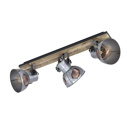 Candeeiro de Teto BARNSTAPLE EGLO - 3 Focos Ajustáveis, Estilo Industrial