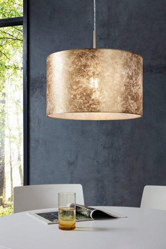 Eglo Viserbella Suspended Ceiling Lamp Ø380mm Gold 97643