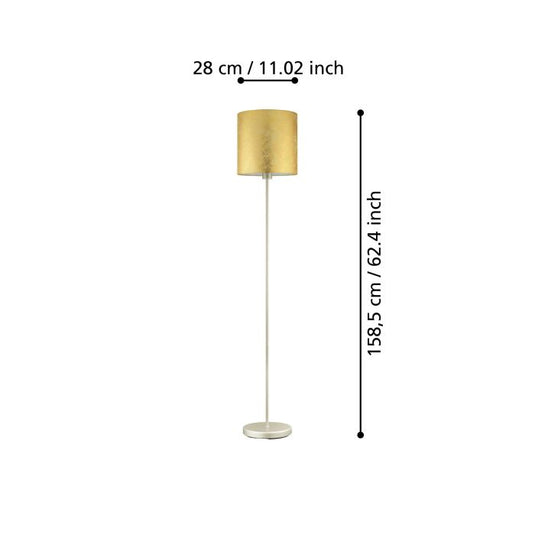 VISERBELLA Candeeiro de Pé EGLO - Design Elegante com Abajur em Tecido