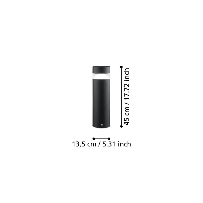 Chargez l'image dans la visionneuse de la galerie, Candeeiro de Poste LED em Alumínio Fundido Preto MELZO EGLO
