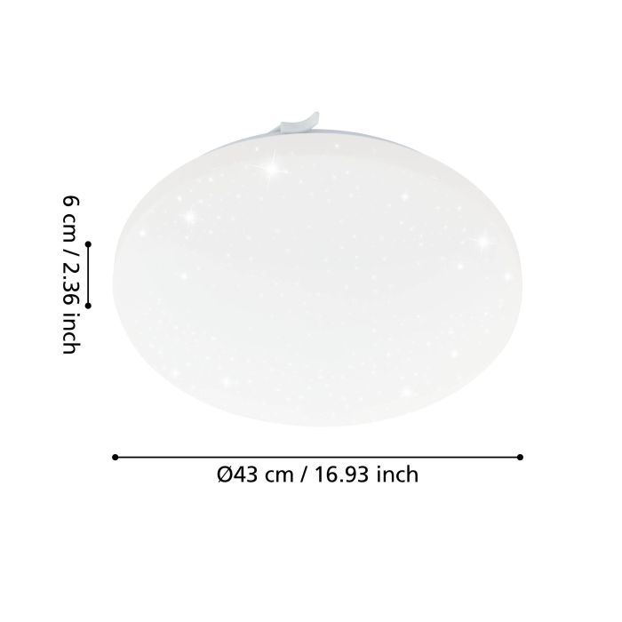 Load image into Gallery viewer, Plafon LED Redondo Branco com Efeito Estrelado FRANIA-S EGLO
