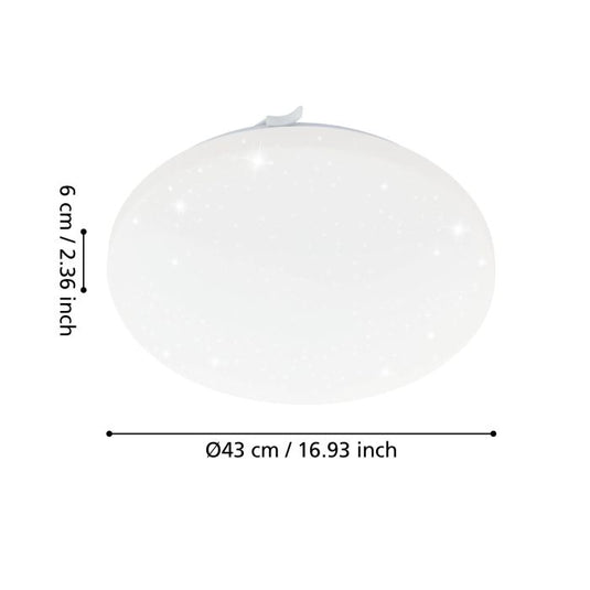 Plafon LED Redondo Branco com Efeito Estrelado FRANIA-S EGLO