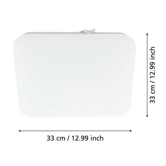 Plafon LED Quadrado 33x33 cm Branco FRANIA EGLO