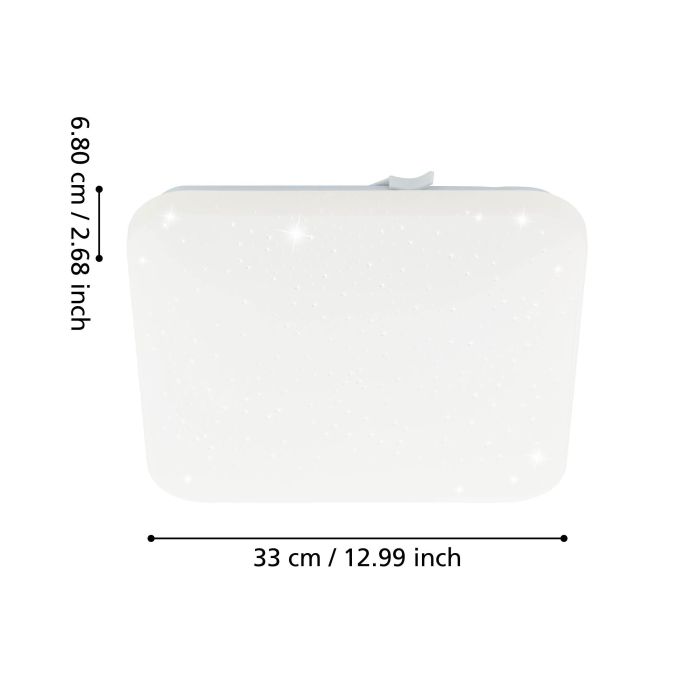 Cargue la imagen en el visor de la galería, Plafon LED Quadrado Branco 33x33 cm FRANIA-S EGLO
