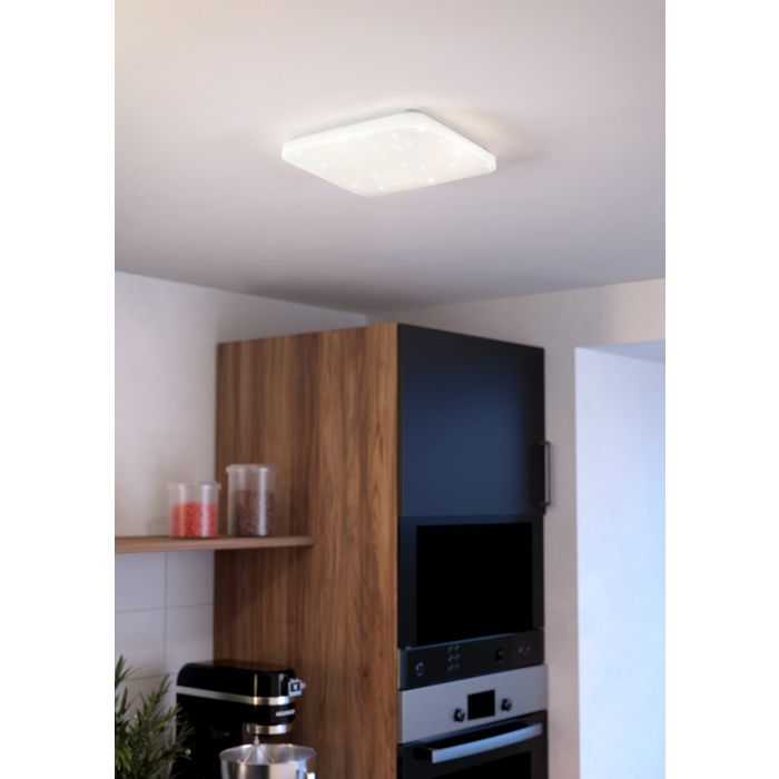 Cargue la imagen en el visor de la galería, Plafon LED Quadrado Branco 33x33 cm FRANIA-S EGLO
