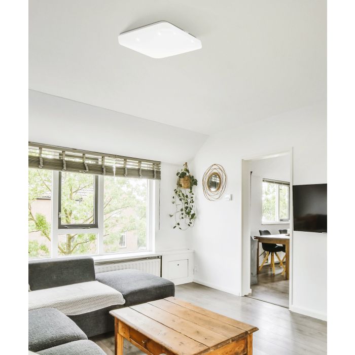 Load image into Gallery viewer, Plafon LED Quadrado 43x43 cm Branco FRANIA EGLO
