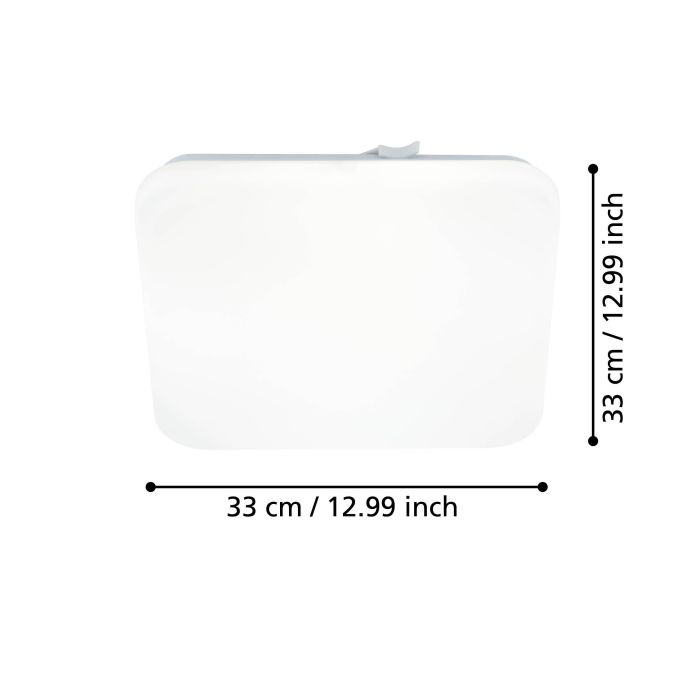 Chargez l'image dans la visionneuse de la galerie, Plafon LED de Teto Quadrado Branco 33x33 cm FRANIA EGLO

