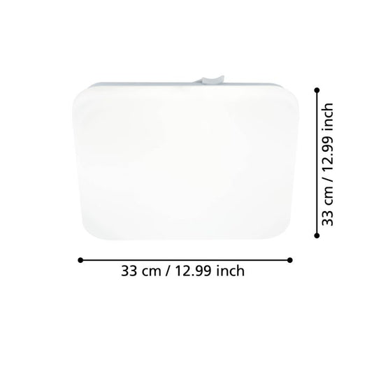 Plafon LED de Teto Quadrado Branco 33x33 cm FRANIA EGLO