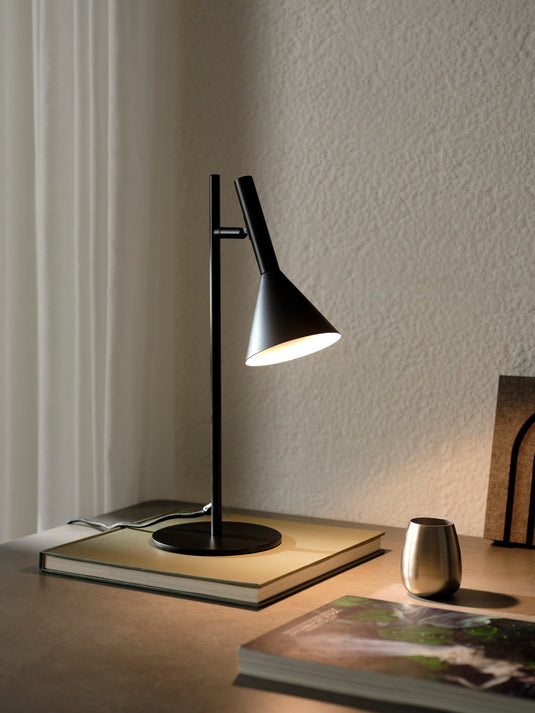 Candeeiro de Mesa Preto com Cabeça Ajustável KELVIS NORDLUX