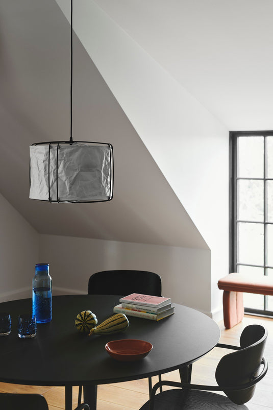 Candeeiro suspenso com sombra em papel crinkled Cardine NORDLUX