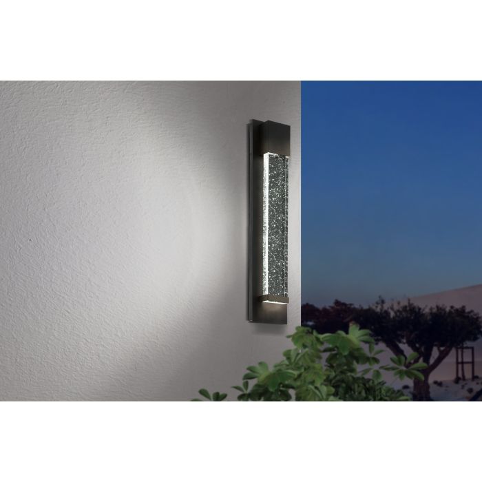 Load image into Gallery viewer, Aplique de Parede Exterior LED em Alumínio Preto VILLAGRAZIA EGLO
