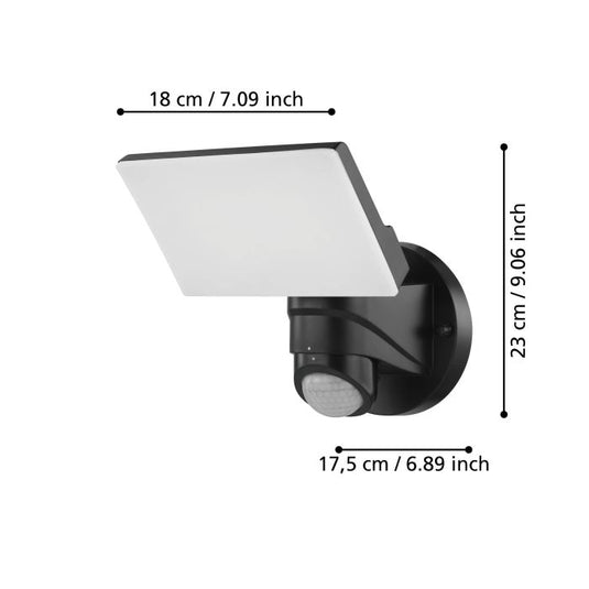 Projetor de Exterior LED com Sensor de Movimento PAGINO EGLO