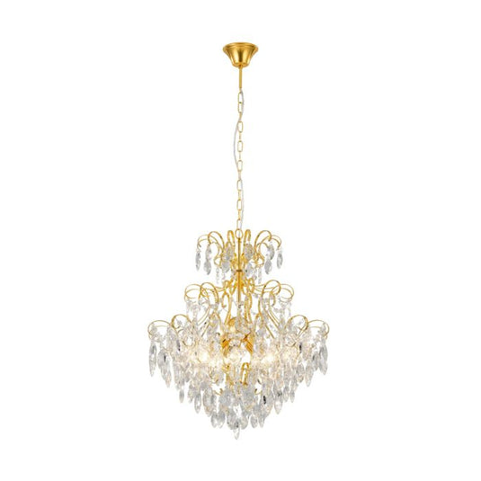 Candeeiro de teto suspenso em metal e cristal FENOULLET 1 EGLO