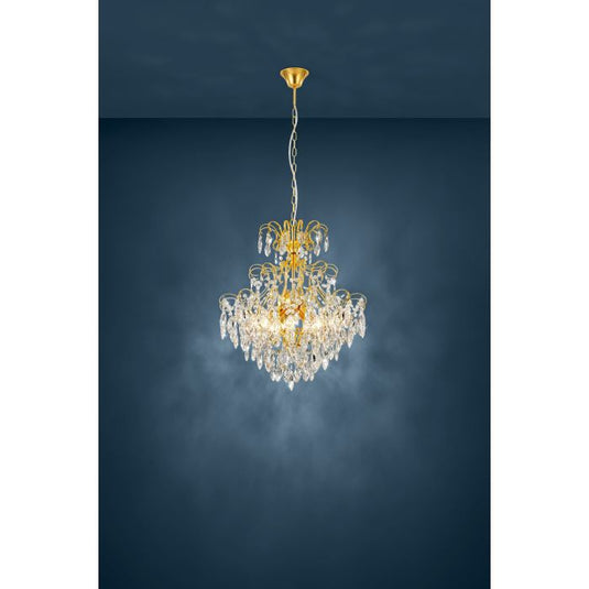Candeeiro de teto suspenso em metal e cristal FENOULLET 1 EGLO