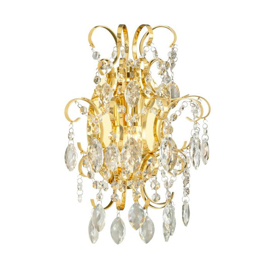 Aplique de Parede em Metal Dourado e Cristal FENOULLET 1 EGLO