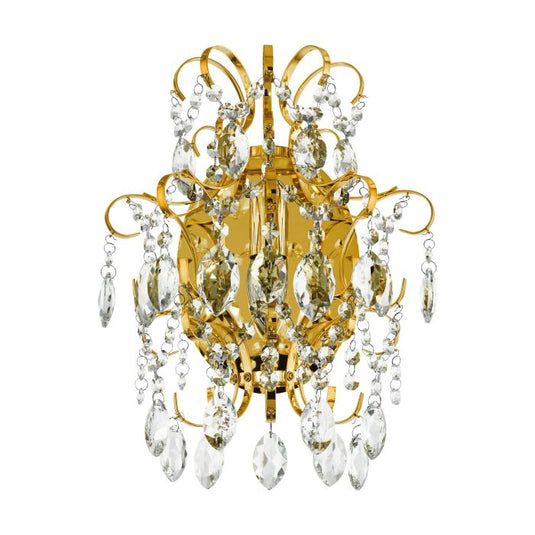 Aplique de Parede em Metal Dourado e Cristal FENOULLET 1 EGLO