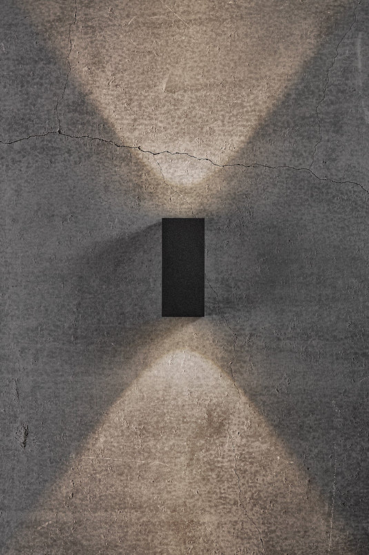 Aplique de Parede Exterior Preto ASBOL KUBI NORDLUX