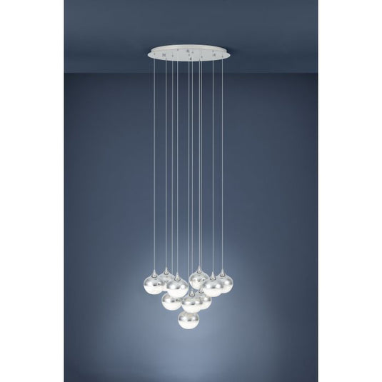 Candeeiro de teto LED com 10 cabeças em forma de lágrima MIOGLIA EGLO