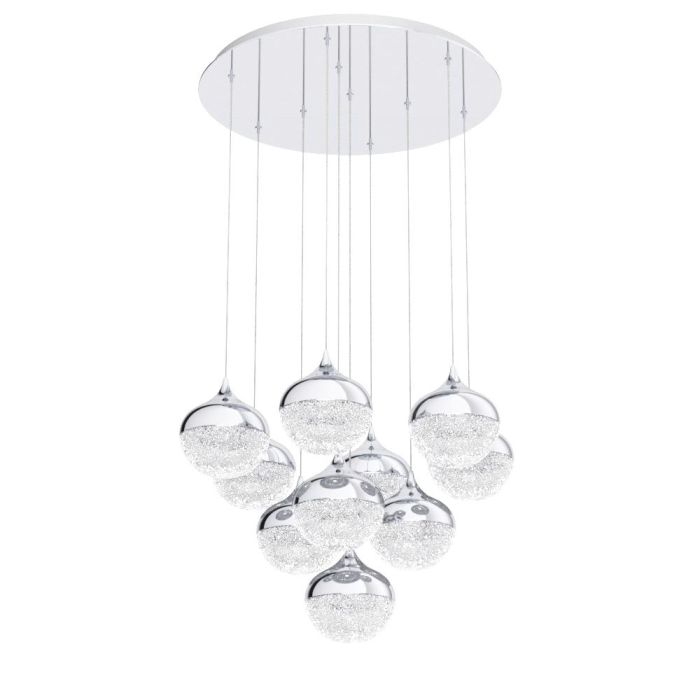 Carregue imagem no visualizador da galeriaCandeeiro de teto LED com 10 cabeças em forma de lágrima MIOGLIA EGLO
