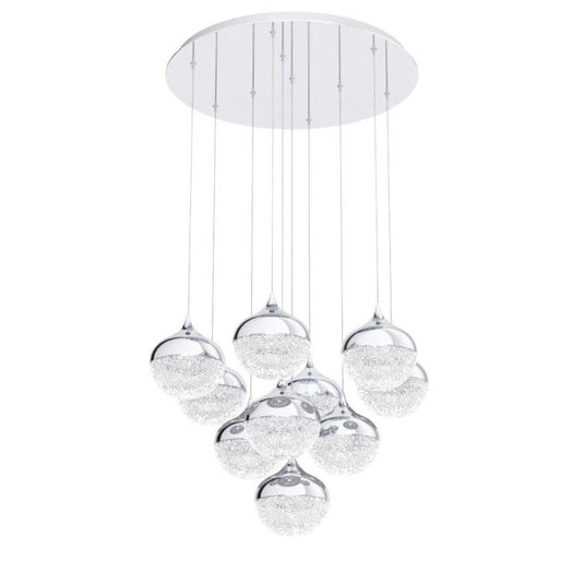 Candeeiro de teto LED com 10 cabeças em forma de lágrima MIOGLIA EGLO