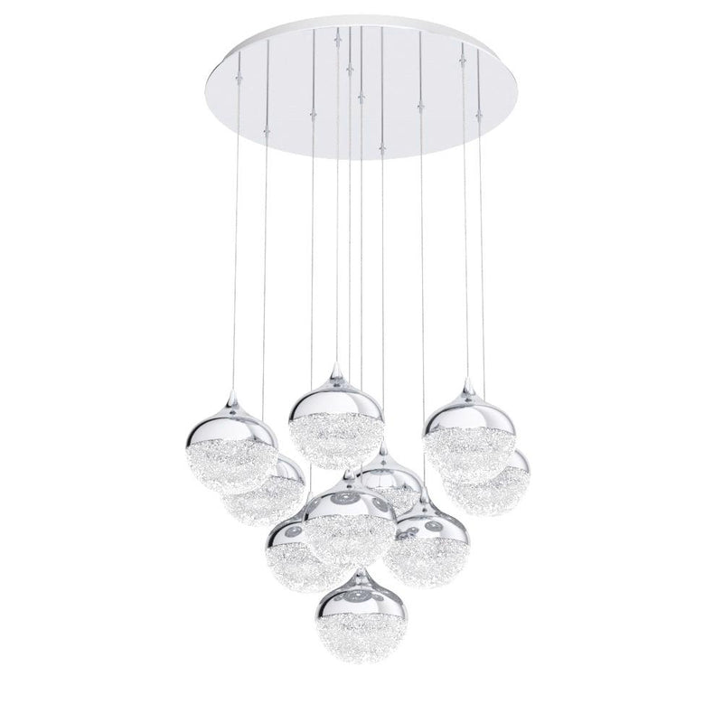 Carregue imagem no visualizador da galeriaCandeeiro de teto LED com 10 cabeças em forma de lágrima MIOGLIA EGLO
