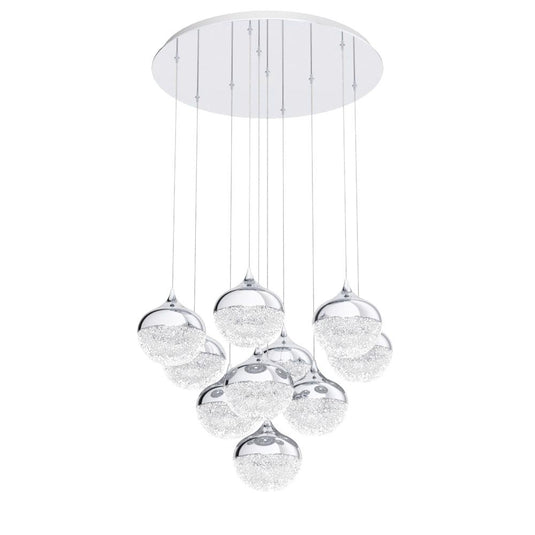 Candeeiro de teto LED com 10 cabeças em forma de lágrima MIOGLIA EGLO