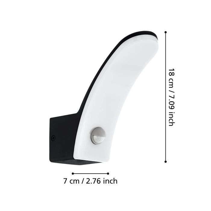 Load image into Gallery viewer, Aplique de Parede Exterior LED com Sensor de Movimento FIUMICINO EGLO
