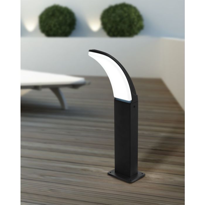 Load image into Gallery viewer, Pilar de Exterior LED Preto com Luz Branca Quente FIUMICINO EGLO
