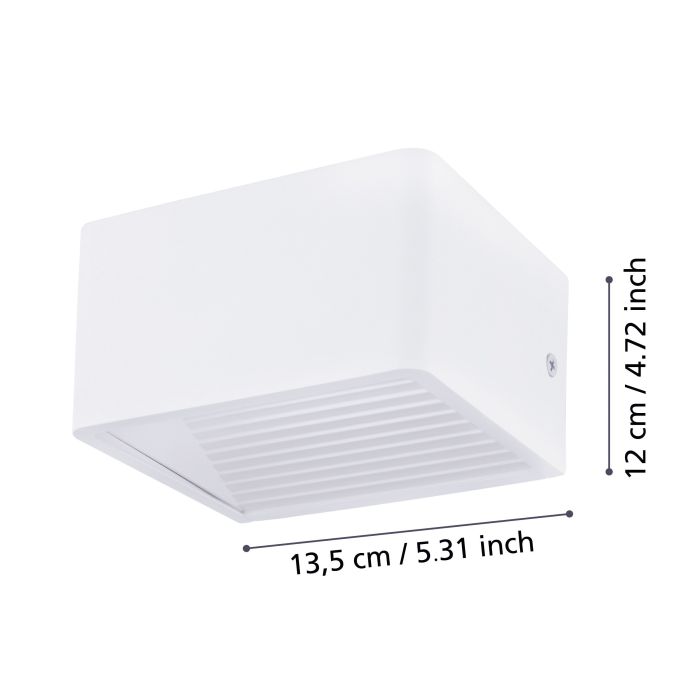 Carregue imagem no visualizador da galeriaAplique LED Exterior em Alumínio Branco DONINNI 1 EGLO
