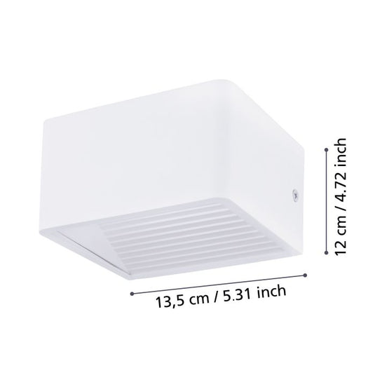 Aplique LED Exterior em Alumínio Branco DONINNI 1 EGLO