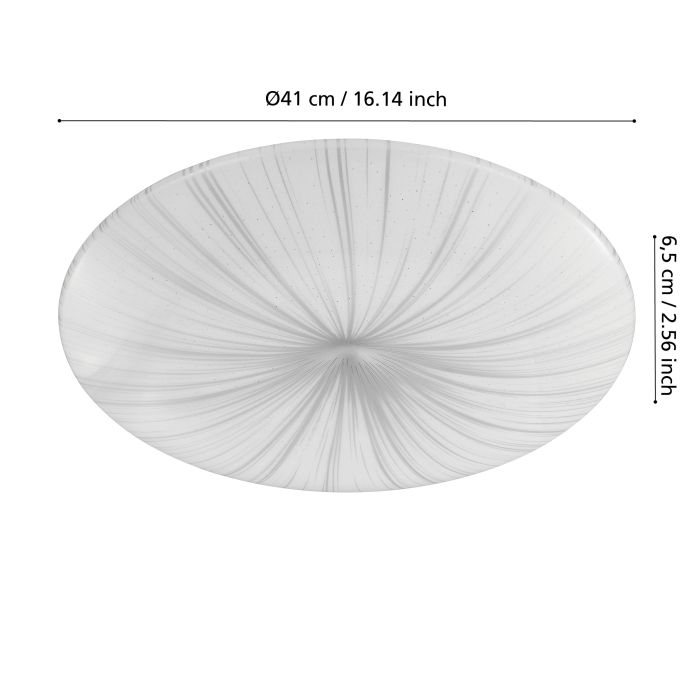 Cargue la imagen en el visor de la galería, Plafon LED NIEVES EGLO

