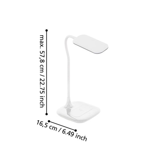 Candeeiro de Mesa LED com Carregamento Sem Fios MASSERIE EGLO