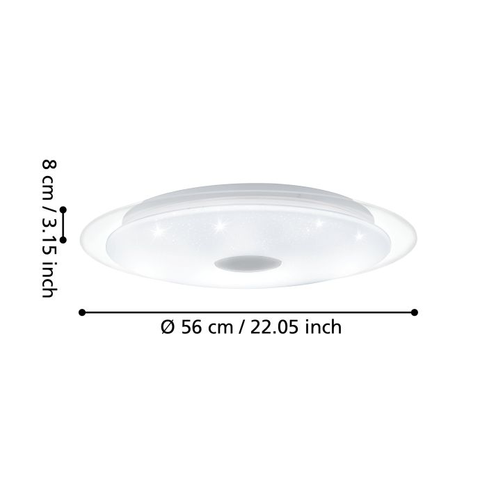 Cargue la imagen en el visor de la galería, Plafon LED LANCIANO 1 EGLO
