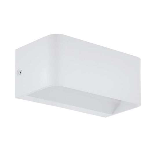 Aplique de Parede LED com Corpo Cubo em Alumínio Branco SANIA 4 EGLO