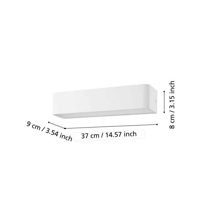 Cargue la imagen en el visor de la galería, Aplique de Parede LED Branco com Luz Indireta SANIA 4 EGLO
