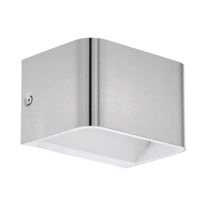 Cargue la imagen en el visor de la galería, Aplique de Parede LED com Corpo Cubo Níquel Mate SANIA 4 EGLO
