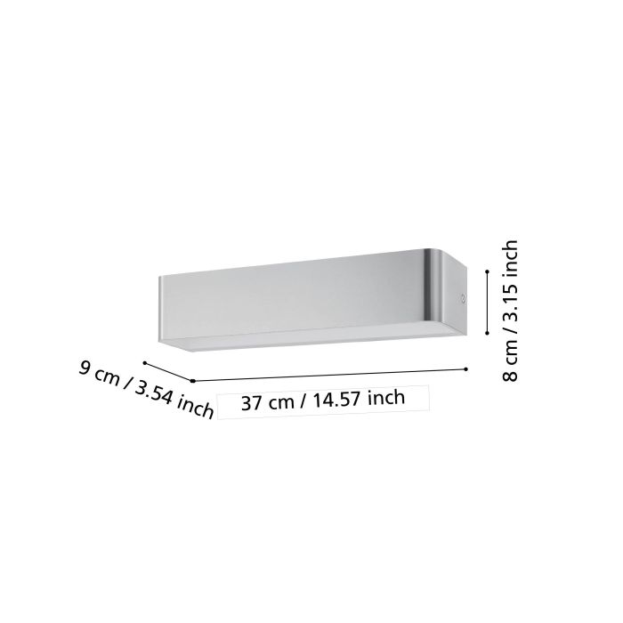 Cargue la imagen en el visor de la galería, Aplique de Parede LED com Corpo Cubo Níquel Mate SANIA 4 EGLO

