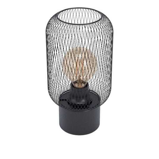 Candeeiro de Mesa com Abajur de Malha Preta WRINGTON EGLO