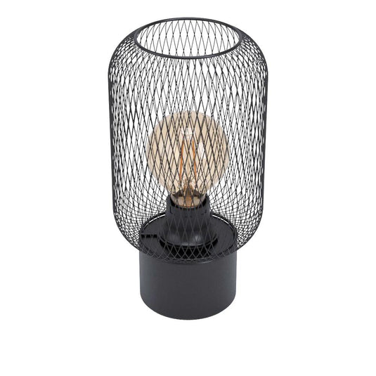 Candeeiro de Mesa com Abajur de Malha Preta WRINGTON EGLO