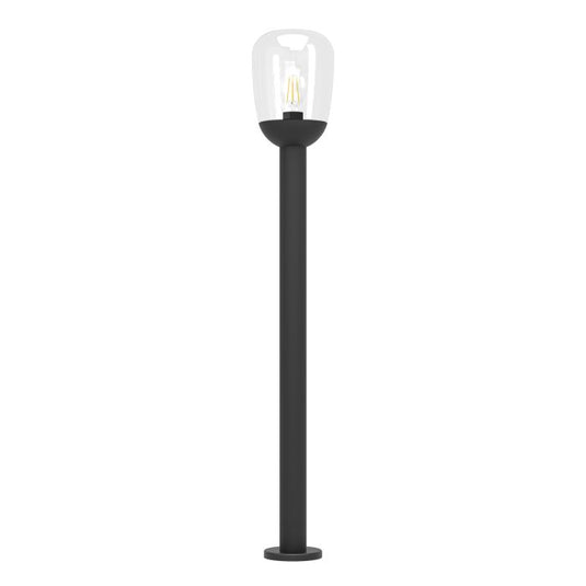 Candeeiro de Pé Exterior com Abajur de Vidro Transparente DONATORI EGLO