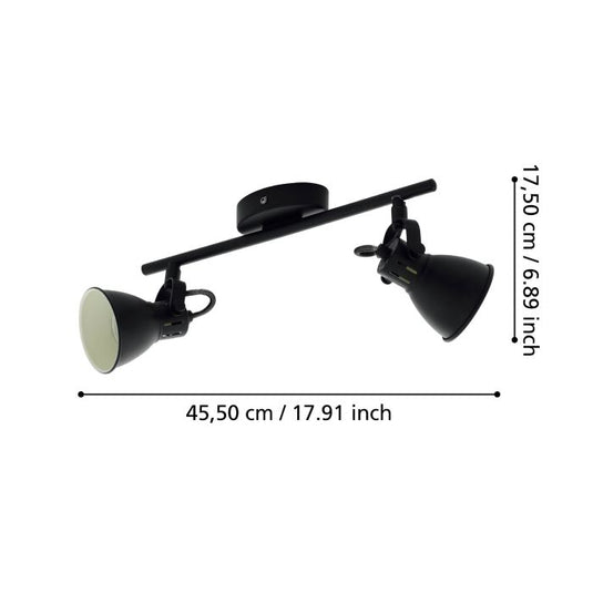 Foco LED de Teto Ajustável com 2 Projetores SERAS 2 EGLO