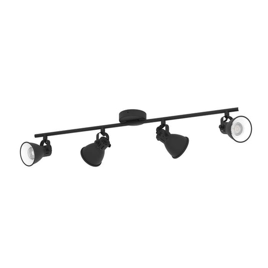 Candeeiro de Teto LED com 4 Projetores Ajustáveis Preto SERAS 2 EGLO