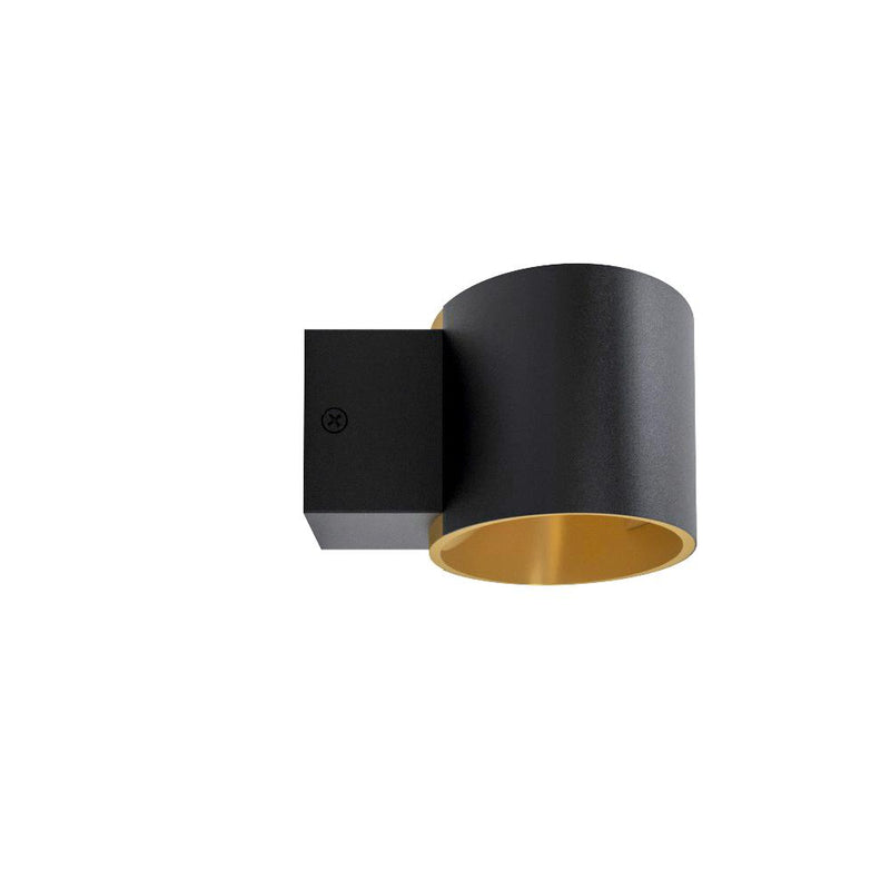 Load image into Gallery viewer, Aplique de Parede LED Curvo Preto e Dourado MACCACARI EGLO
