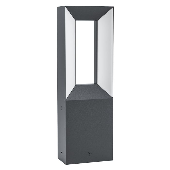 Load image into Gallery viewer, Candeeiro de Poste LED Exterior em Alumínio Fundido Preto RIFORANO EGLO
