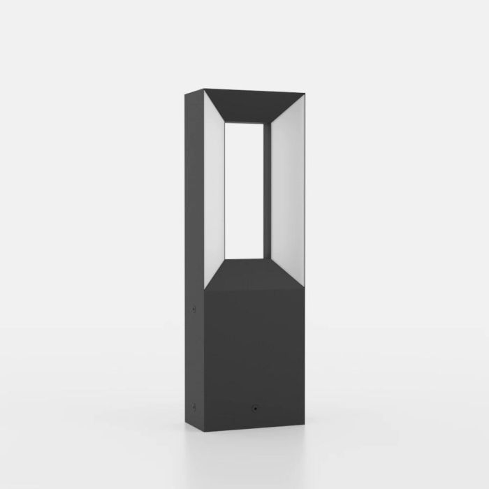 Load image into Gallery viewer, Candeeiro de Poste LED Exterior em Alumínio Fundido Preto RIFORANO EGLO
